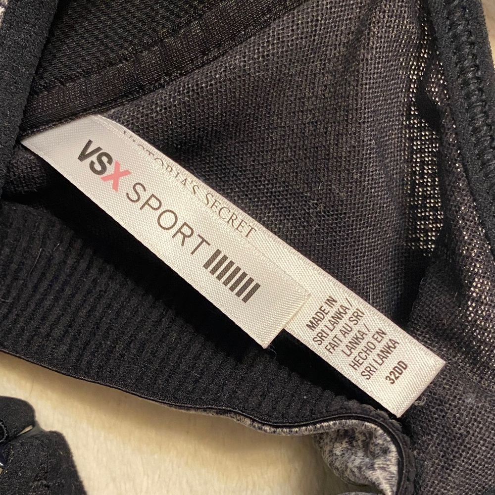 Victoria's Secret Gray Zip-Front Sports Bra - Picture 2 of 2